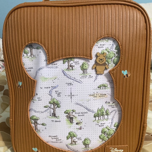 Winnie the Pooh loungefly backpack purse - Picture 3 of 6